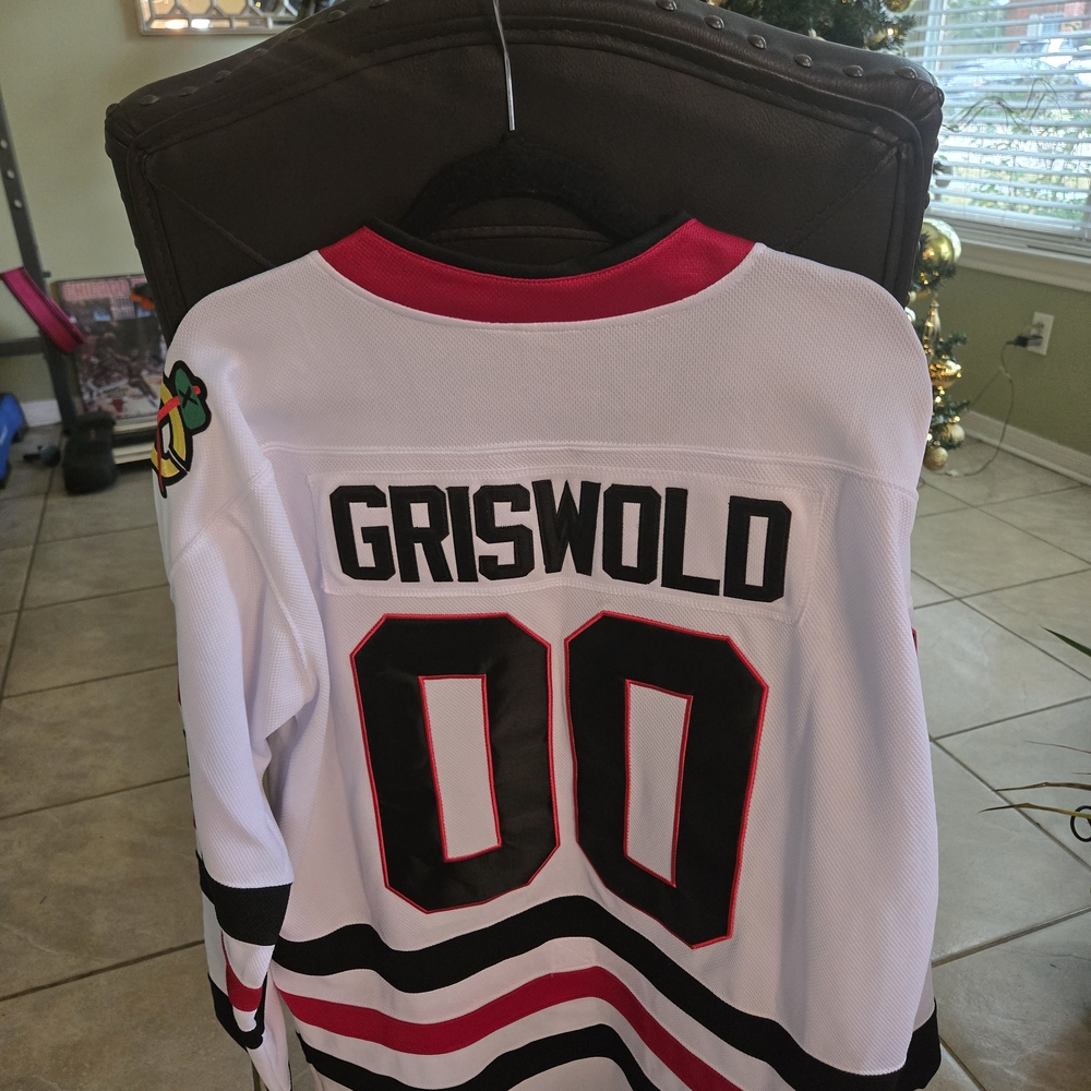 Griswold Men's Hockey Jersey - White and Black